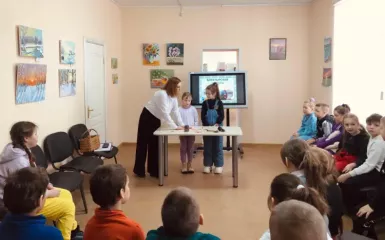 сегодня музей посетили учащиеся 2 классов Починковский школы №2. Ребята приняли участие в игровой программе «Богатырская застава» - фото - 4